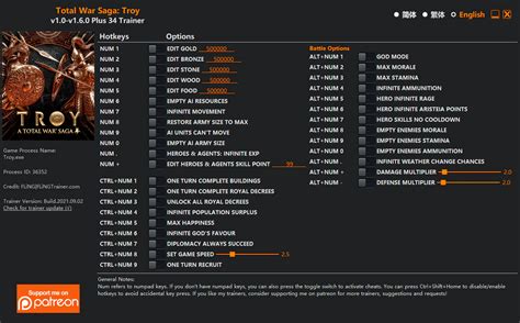 total war saga troy trainer|Total War Saga: TROY v1.0.